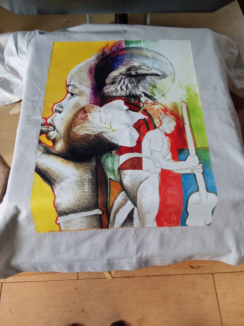 Placeholder image — photography pending for 'Cross-Hatch Portrait Tee'