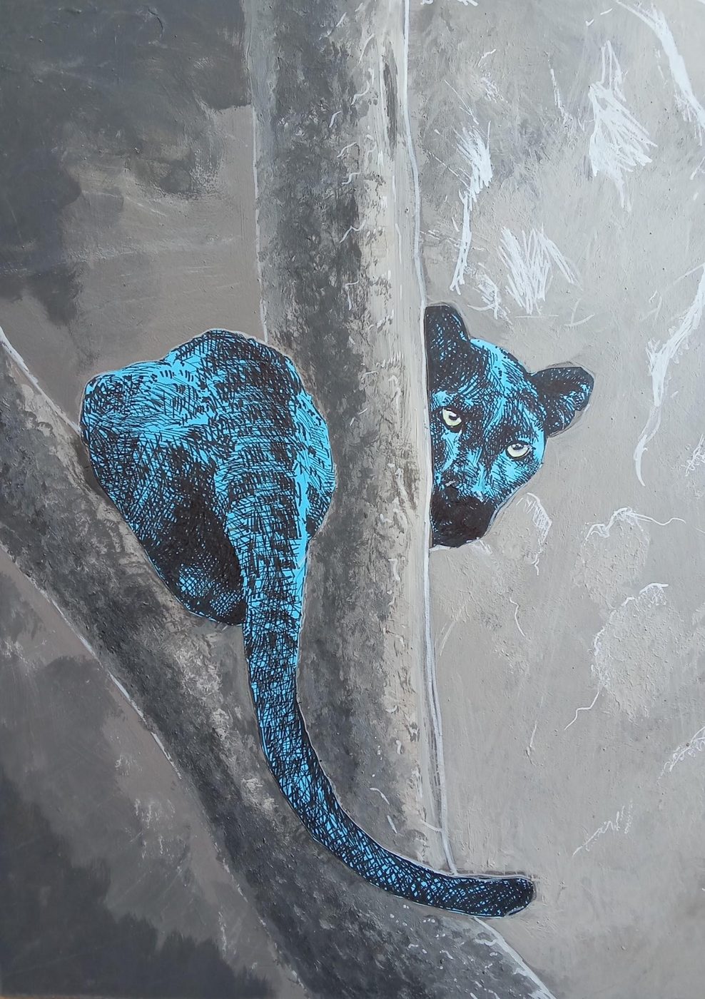 'Assassin's Nest' by Mohau Lethae, Acrylic and ink on board