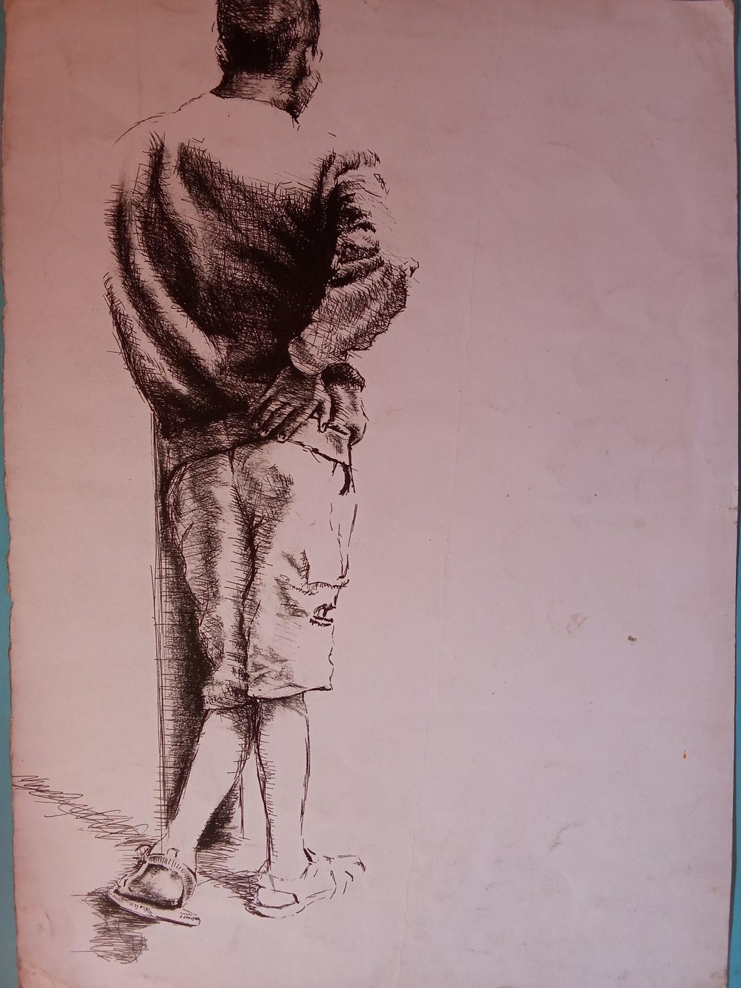 'Jomo' by Mohau Lethae, Pen and ink