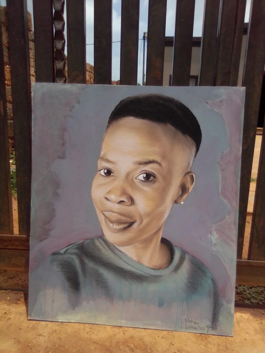 'Smangele' by Mohau Lethae, Oil on canvas