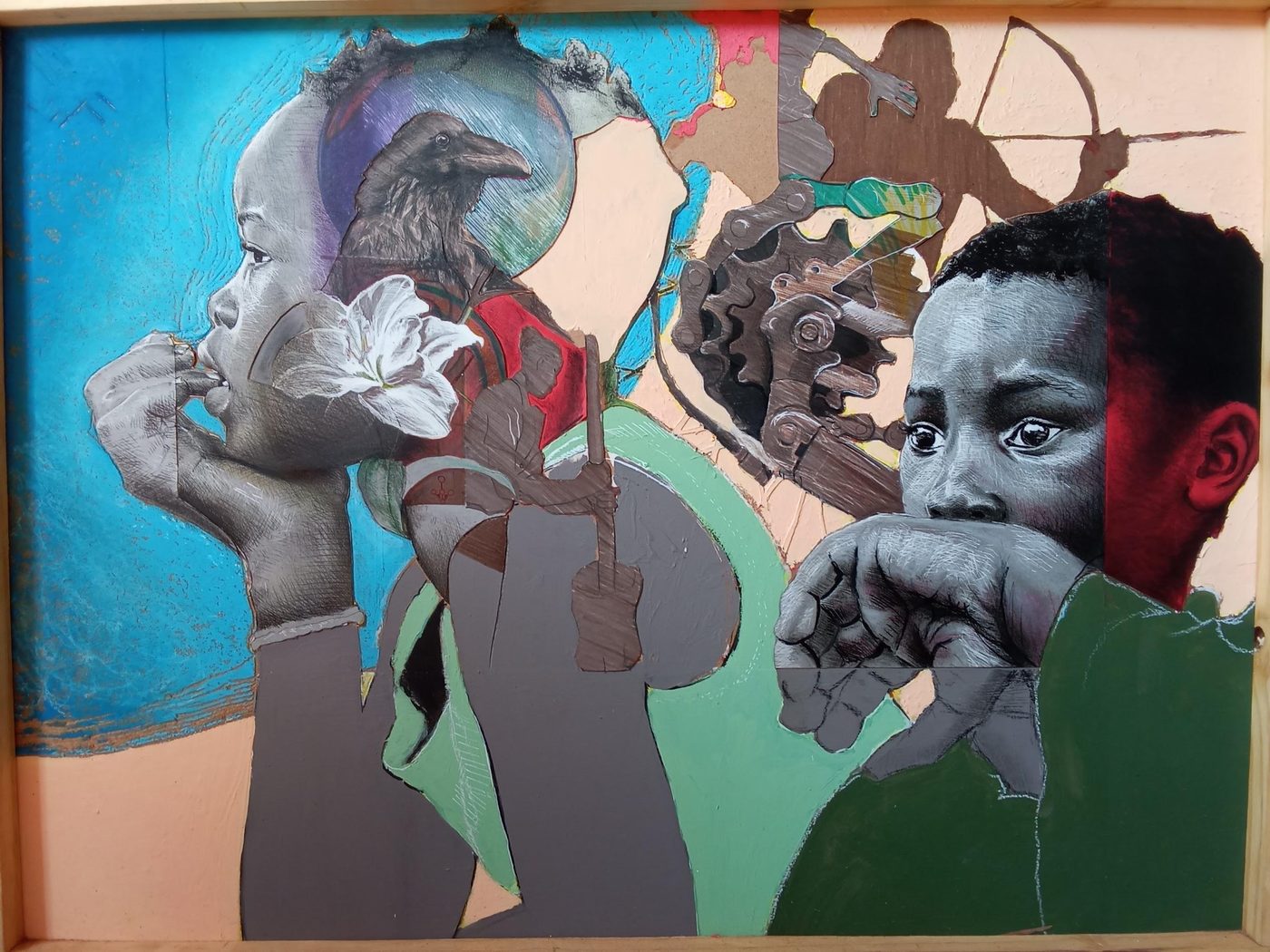 'Speru Peru' by Mohau Lethae, Mixed media collage